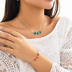 14 шт. 14-х цветные шарм-коннектор из полимерной глины со стразами&nbsp;PALLOY-TAC0145