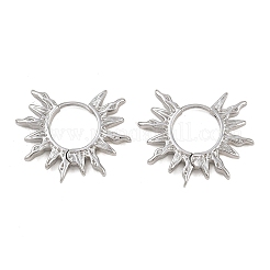 Латунные серьги обруча&nbsp;LS-EJEW-P334-01P