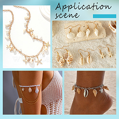 100 шт. подвески из натуральной ракушки&nbsp;PALLOY-HY00048