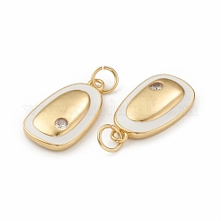 Кулоны из экологически чистой латуни с микропаве и кубическим цирконием&nbsp;KK-I698-25G