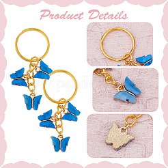 Акриловый брелок бабочка&nbsp;KEYC-DC00013