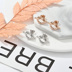 Серьги-гвоздики из нержавеющей стали 304&nbsp;EJEW-C099-19GP