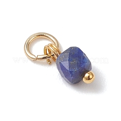 Ограненный кубический шарм из натуральных смешанных драгоценных камней&nbsp;PALLOY-JF04879