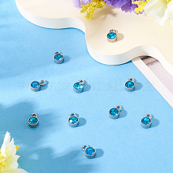 10 шт. подвески со стеклянными стразами&nbsp;STAS-TA0003-26K