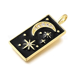 Латунные микро проложить кубического циркония подвески&nbsp;X-KK-S523-09G