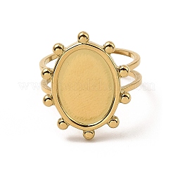 Настройки колец для открытых манжет из нержавеющей стали 304 RJEW-Z018-42G