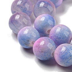 Окрашенные природные белый нефрит бисер пряди&nbsp;G-F764-02E