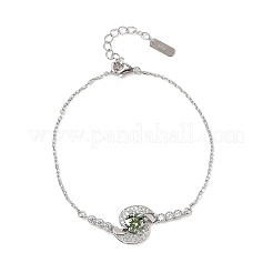 925 ссылка стерлингового серебра браслеты&nbsp;BJEW-D346-02A-P