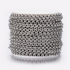 Устойчивые к потускнению двойные разделенные круглые цепи Rolo из нержавеющей стали марки 304&nbsp;STAS-H014-01-10M