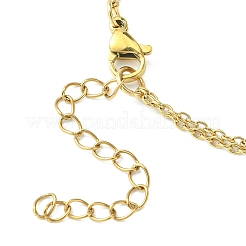 Ионное покрытие (ip) 304 нержавеющая сталь макраме мешочек пустой держатель камней для изготовления браслетов&nbsp;BJEW-JB09559