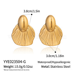 Серьги-гвоздики в европейском стиле из нержавеющей стали 304&nbsp;NP2336-1