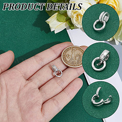 2 шт. 925 серебряные трубчатые дужки&nbsp;STER-NB0001-26