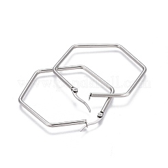 Серьги-кольца из нержавеющей стали 201&nbsp;EJEW-A052-25A