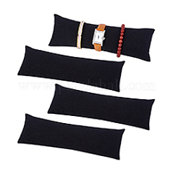 Длинная подушка из льняной ткани для демонстрации браслетов&nbsp;AJEW-WH0007-56