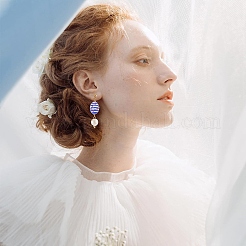 8 шт. 8-х цветные стеклянные бусины с имитацией нефрита&nbsp;GLAA-YW0005-72