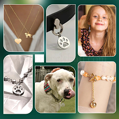 20 шт. 4 стиля подвески из нержавеющей стали 304&nbsp;STAS-PH0006-62