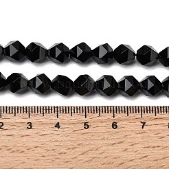 Бусины из натурального черного оникса&nbsp;G-Z119-A04-02