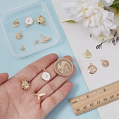 16шт 8 стиля латунные подвески&nbsp;KK-WR0001-34