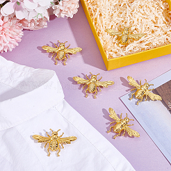 6 шт. броши из сплава пчел для одежды рюкзака&nbsp;JEWB-PH0001-48