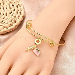 1 шт. День святого Валентина латунные прозрачные кубические цирконии макияж европейские подвески-шармы&nbsp;KK-YW0002-59A