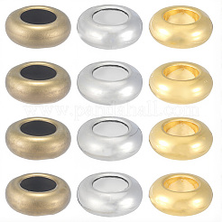 300 шт. 3-х цветные бусины-разделители из сплава&nbsp;TIBEB-PA0001-10