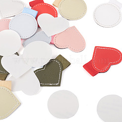 12 шт. двухцветный самоклеящийся держатель для ручки из искусственной кожи&nbsp;AJEW-TA0002-60