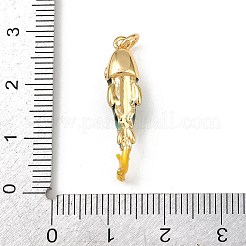 Латунь эмаль подвески&nbsp;KK-L255-03G-A