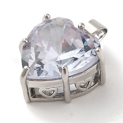 Подвески из платиновой латуни с микропаве из кубических цирконий&nbsp;KK-C072-37P-02