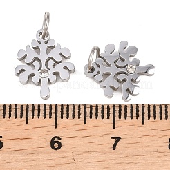 Подвески из экологически чистой хирургической нержавеющей стали 316 с микропаве из кубического циркония&nbsp;RB-I078-76P-NR