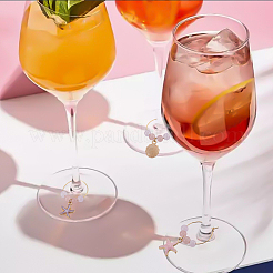 20 шт. 10 стиля подвески для бокалов из сплава и эмали с изображением океана&nbsp;AJEW-SC00056