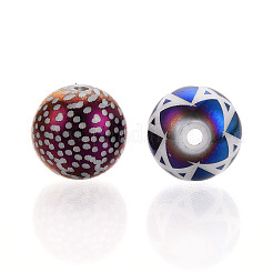 Гальванические стеклянные бусины&nbsp;EGLA-T009-34