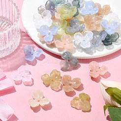 40шт 8 цвета шапочки из акриловых бусин&nbsp;OACR-CJ0001-62