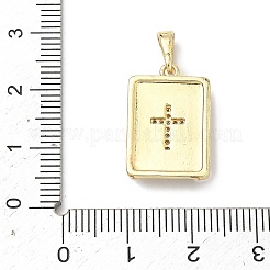 Латунные микро проложить кубического циркония подвески&nbsp;KK-H255-07G-02