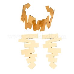 Набор из браслета-манжеты и серег-гвоздиков из сплава неправильной геометрии&nbsp;FS-WG4DB26-01