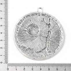 Тибетский сплав стиля большие кулоны&nbsp;TIBEP-F077-01B