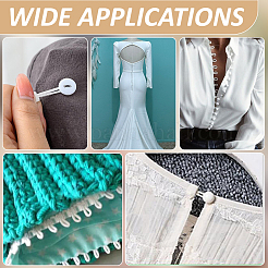 10 ярд полиэстеровой плетеной отделки с эластичными петлями для пуговиц&nbsp;EC-WR0001-02B