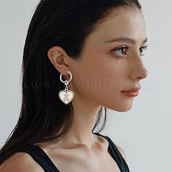 24 шт. фурнитура для сережек-колец из нержавеющей стали 304&nbsp;FIND-SC0017-16B