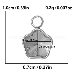 Оправы для подвесок из нержавеющей стали 304 в виде кабошонов&nbsp;PW-WG002AB-06
