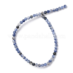 Натуральное синее пятно нитки из бисера яшмы&nbsp;G-Z116-A02-3mm