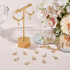 16 шт. Латунные подвески&nbsp;ZIRC-BC0001-28G