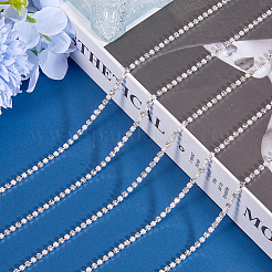 Пластиковые цепочки для чашек с жемчугом и стразами&nbsp;CH-WH0013-01B-S