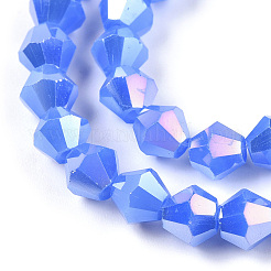 Имитация нефрита гальванических бисер пряди&nbsp;LS-EGLA-A039-J6mm-B04