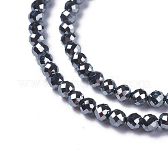 Терагерц каменные бусы пряди&nbsp;G-F596-37-4mm