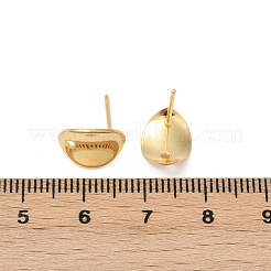 Фурнитура для сережек-гвоздиков из нержавеющей стали 304&nbsp;STAS-Z127-01G