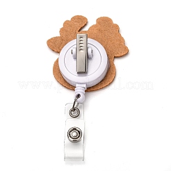 Рождественский олень / олень / олень из фетра и пластиковый бейдж из абс&nbsp;AJEW-I053-03