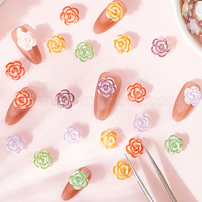 100 шт. светящиеся непрозрачные смоляные декодированные кабошоны&nbsp;MRMJ-SP0001-29-1