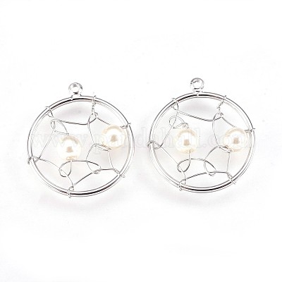 Латунные подвески&nbsp;LS-KK-P153-08P-NF-1