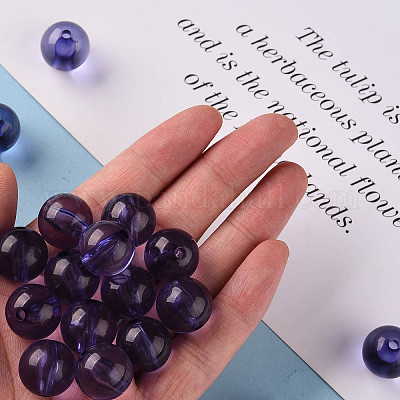 Прозрачные акриловые бусины MACR-S370-A16mm-752-1