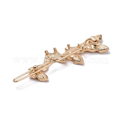 Заколки для волос со стразами из сплава&nbsp;PHAR-Z003-06KCG-1