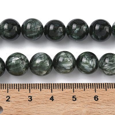 Природные SERAPHINITE нитей бисера&nbsp;G-C270-O01-11-1